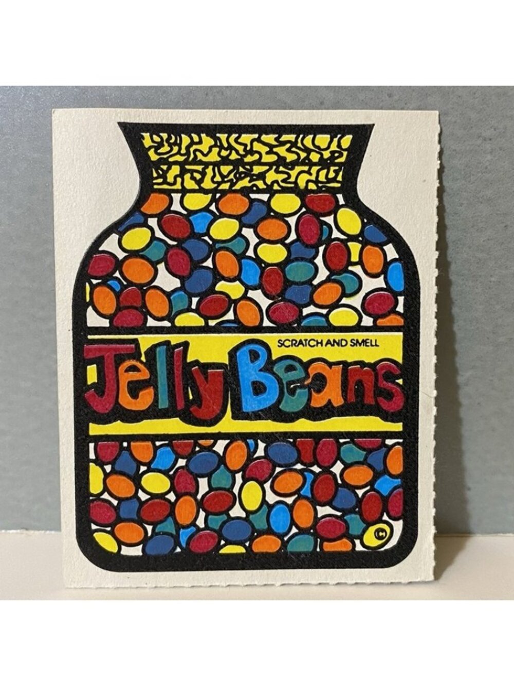 Vintage Mello Smello Scratch And Smell Jelly Beans Sticker